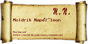 Moldrik Napóleon névjegykártya